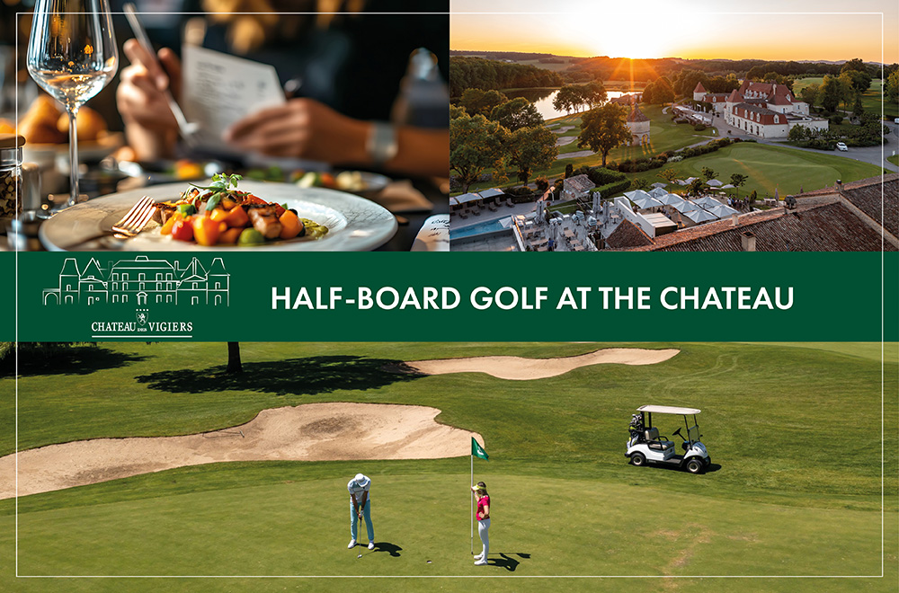 half board stay with golf in dordogne